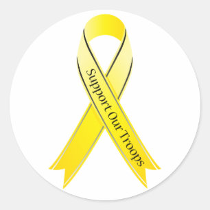 Sticker Rond Appuyer nos troupes