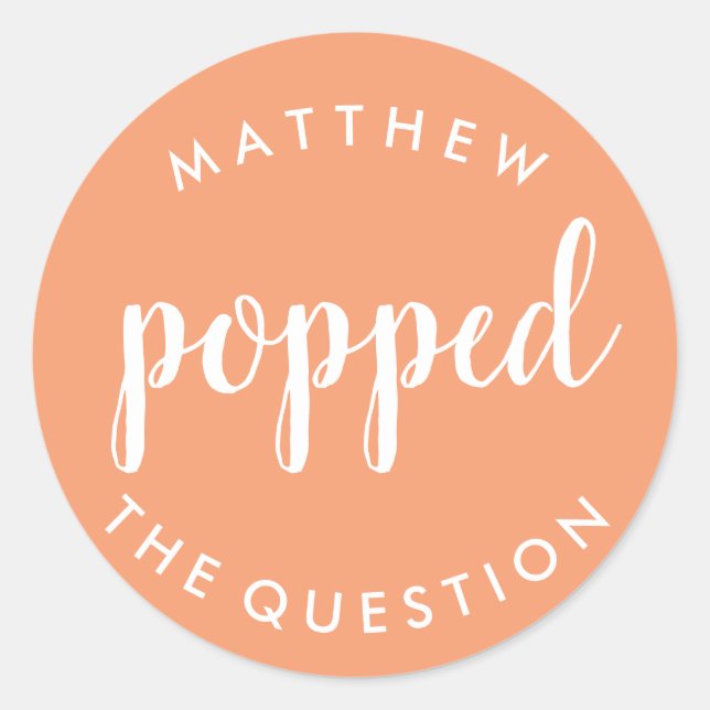 Sticker Rond Appuyez sur la plage de l'autocollant de questions (Devant)