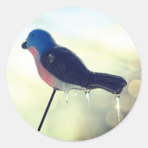 Sticker Rond Après la tempête Nature hivernale