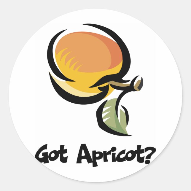 Sticker Rond Apricot (Devant)