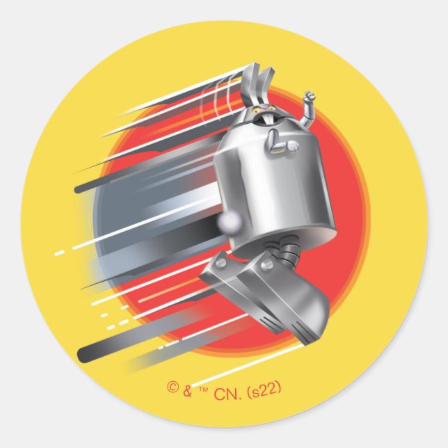 Sticker Rond Aqua Ado Hunger Force Rabbot (Devant)