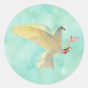 Sticker Rond Aquarelle