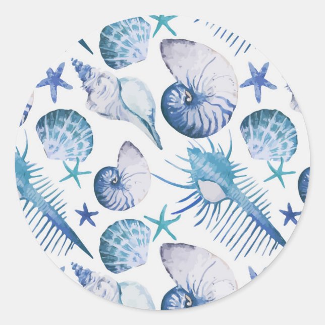 Sticker Rond Aquarelle (Devant)