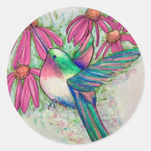 Sticker Rond Aquarelle de Colibri-Colibri