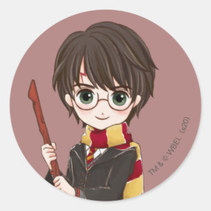 Sticker Rond Aquarelle Magique HARRY POTTER™