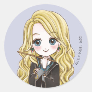 Sticker Rond Aquarelle Magique Luna Lovegood