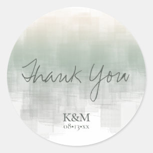 Sticker Rond Aquarelle Réflexions Merci Sage ID774