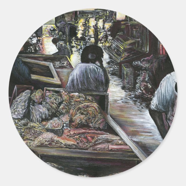 Sticker Rond Aquatique, mais baisée avec Desert Wind, Jérusalem (Devant)