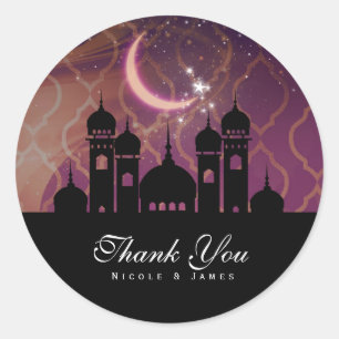 Sticker Rond Arabe Nights Marocain Moyen-Orient