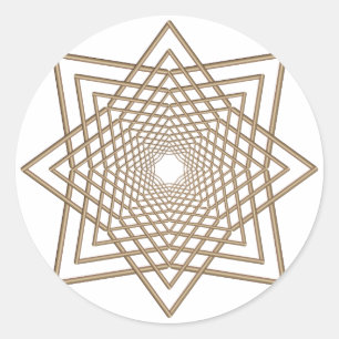 Sticker Rond arabesque moderne