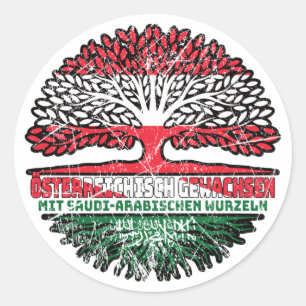 Sticker Rond Arabie Saoudite-arabisch Österreich