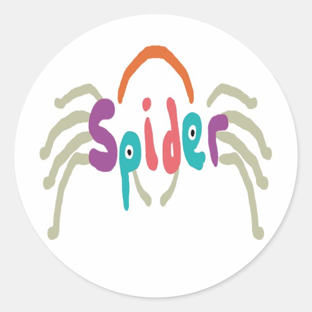 Sticker Rond Araignée (Devant)