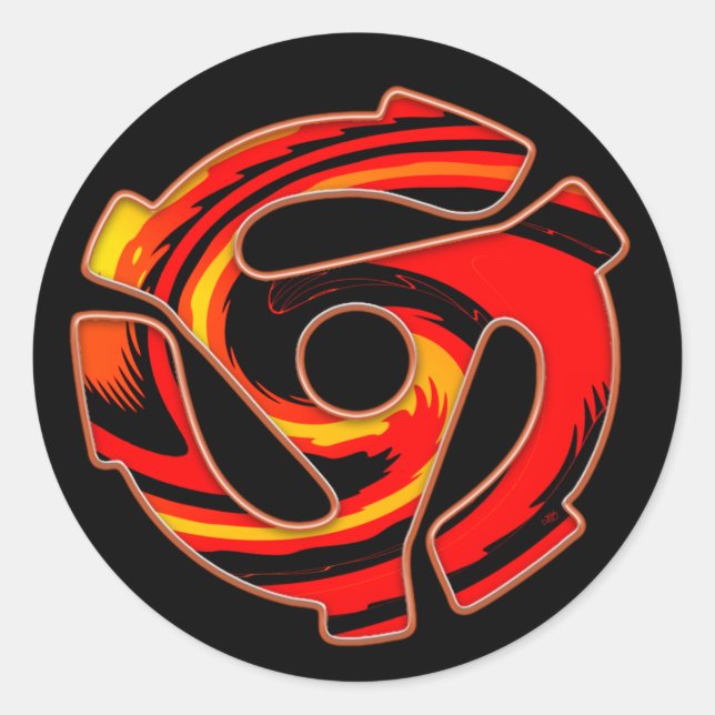 Sticker Rond Araignée à 45 tr/min (Devant)