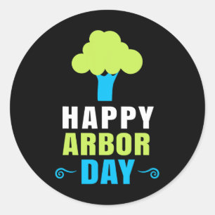 Sticker Rond Arbor Jour Arbre Hugger Arbre Entretien Pour Un Ar