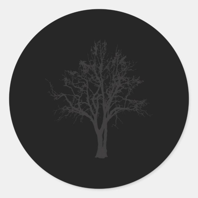 Sticker Rond Arboriste Nature Tree Huggers Oak Tree (Devant)
