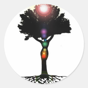 Sticker Rond Arbre chakra
