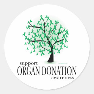 Sticker Rond Arbre de don d'organes