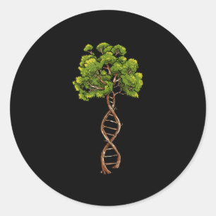 Sticker Rond Arbre De La Vie Science Génétique Milieu Biologi