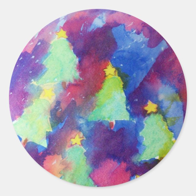 STICKER ROND ARBRE DE NOËL (Devant)