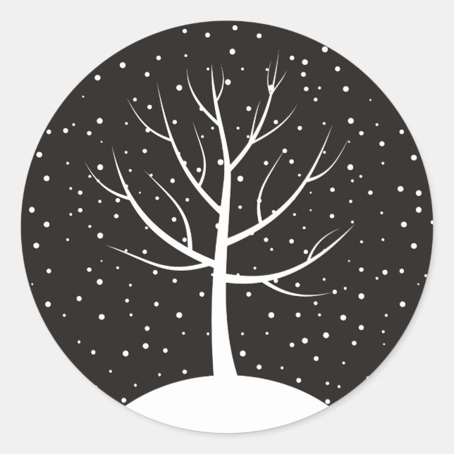 Sticker Rond Arbre de Noël3 (Devant)
