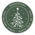 Arbre de Noël de couleur modifiable Adresse de ret