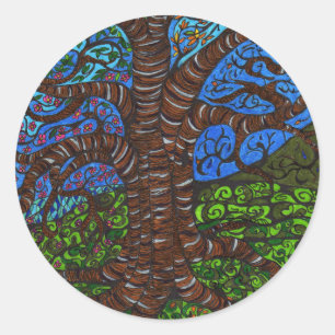 Sticker Rond arbre de saison