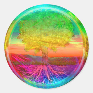 Sticker Rond Arbre de vie Miracles