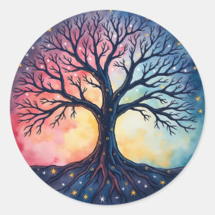 Sticker Rond ARBRE DE VIE Patch