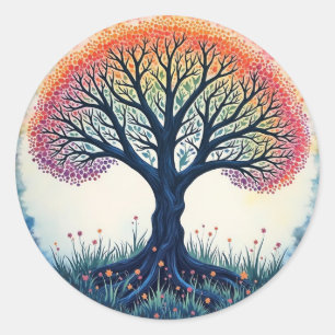 Sticker Rond ARBRE DE VIE Patch