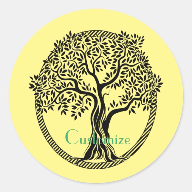 Sticker Rond Arbre de vie Thunder_Cove (Devant)