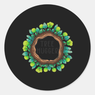 Sticker Rond Arbre Hugger Nature Protection De l'environnement