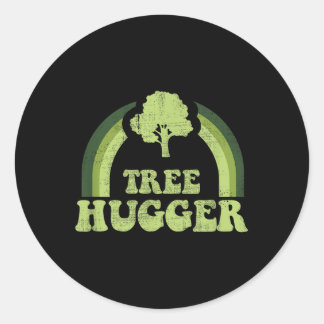 Sticker Rond Arbre Hugger Vintage Retro Nature De l'environneme