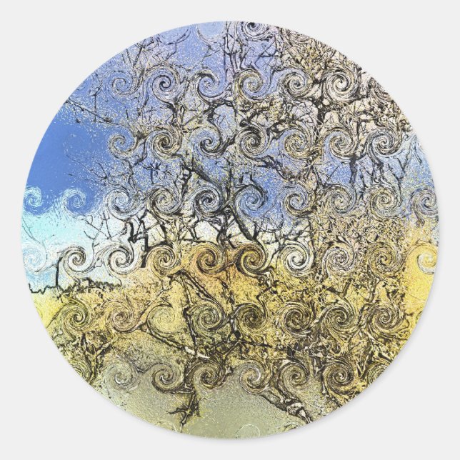 STICKER ROND ARBRES (Devant)