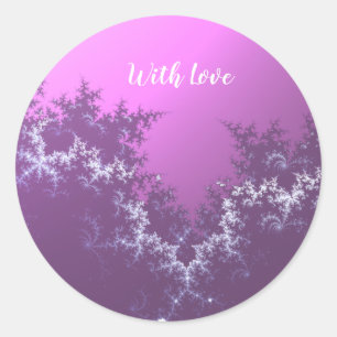 Sticker Rond Arbres et Sky Mandelbrot