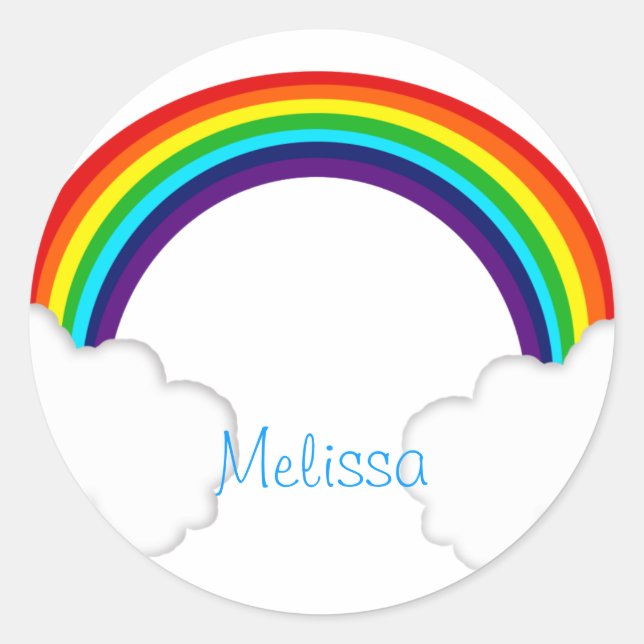 Sticker Rond arc-en-ciel (Devant)