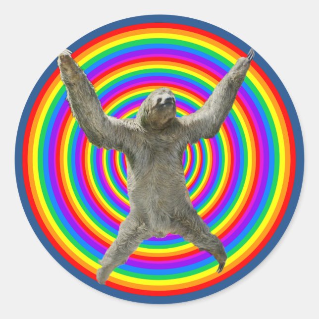 Sticker Rond Arc-en-ciel (Devant)