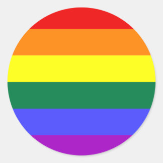 Sticker Rond Arc-en-ciel Gay pride LGBT