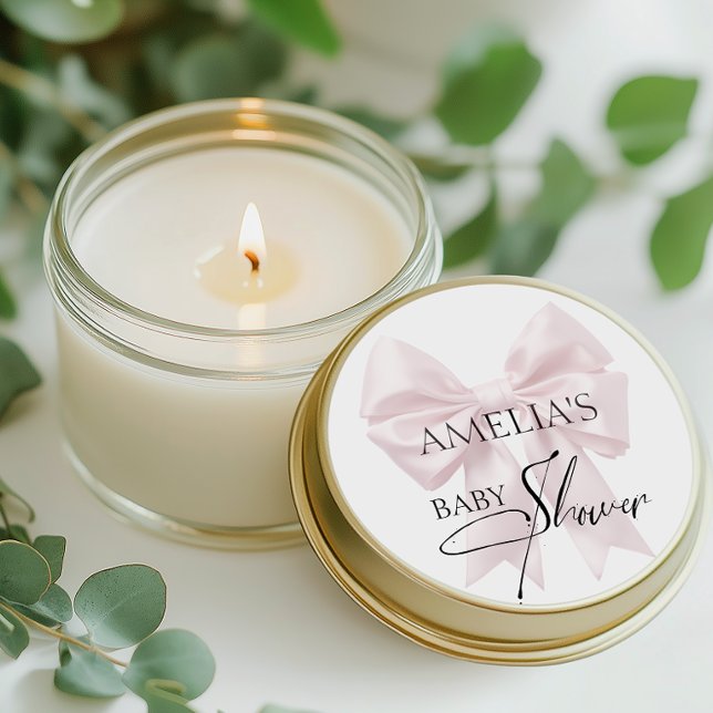 Sticker Rond Arc gracieux en rose pâle (Créateur téléchargé)