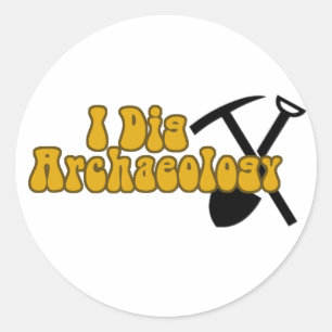Sticker Rond Archéologie de la fouille