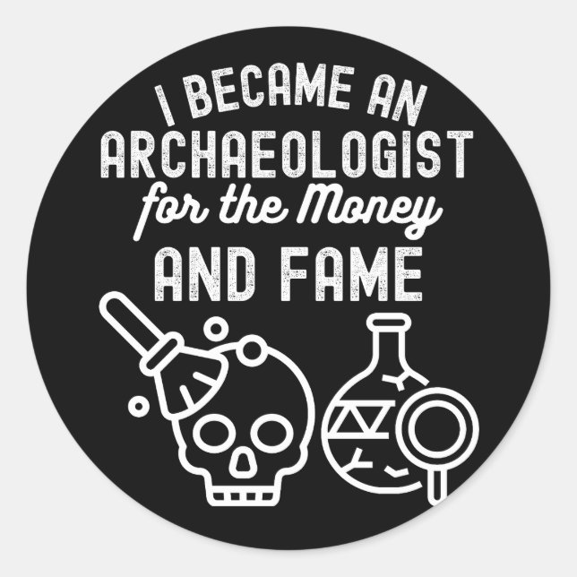 Sticker Rond Archéologie Disant, Archéologie Major4 (Devant)