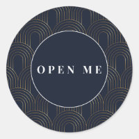 Arches Art déco | Élégant "Ouvrez-moi"