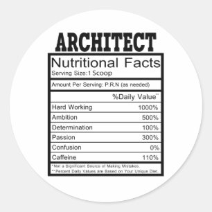 Sticker Rond Architecte