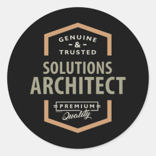 Sticker Rond Architecte de solutions