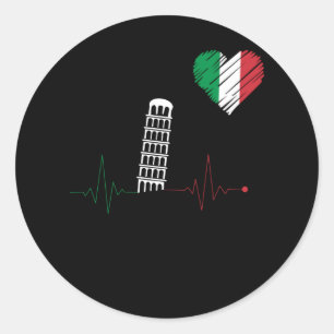 Sticker Rond Architecture italienne