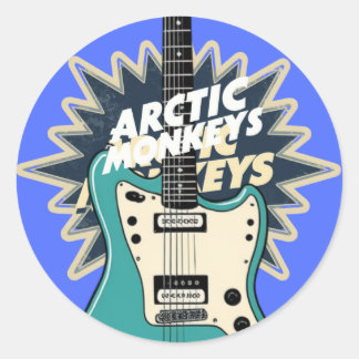 Sticker Rond Arctic Monkeys " Indie Anthems "