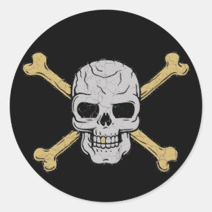 Sticker Rond Argent et or