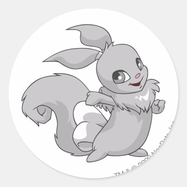 Sticker Rond Argent Usul (Devant)