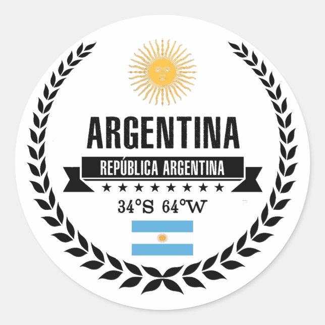 Sticker Rond Argentine (Devant)