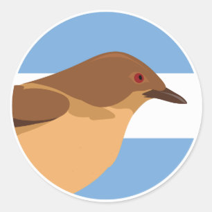 Sticker Rond Argentine Red ovenbird Argentine