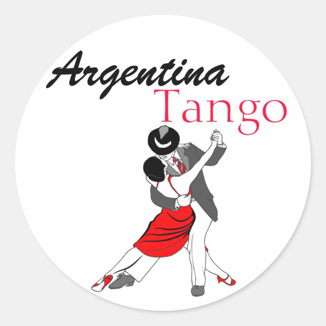 Sticker Rond Argentine Tango (Devant)